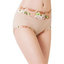 Load image into Gallery viewer, Plus Size Women Underwear Panties Ladies Seamless y Briefs Floral Print Calcinhas Intimates Underpants Ropa