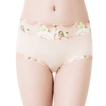 Load image into Gallery viewer, Plus Size Women Underwear Panties Ladies Seamless y Briefs Floral Print Calcinhas Intimates Underpants Ropa