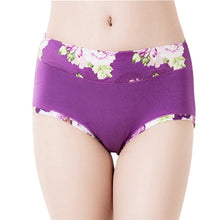 Load image into Gallery viewer, Plus Size Women Underwear Panties Ladies Seamless y Briefs Floral Print Calcinhas Intimates Underpants Ropa