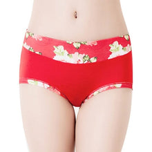 Load image into Gallery viewer, Plus Size Women Underwear Panties Ladies Seamless y Briefs Floral Print Calcinhas Intimates Underpants Ropa