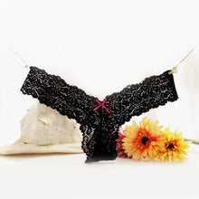 Load image into Gallery viewer, S-XL Newest Women G String Sexy Underwear Lace Panties G-Strings Transparent Super Thin Hollow Thongs Tangas Plus Size Fashion