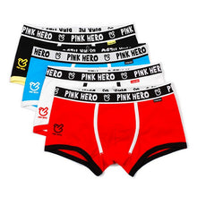 Load image into Gallery viewer, New Brand men underwear cotton boxer shorts underpants sexy male panty mens seamless panties shorts man lingerie 4pcs/lot 2017