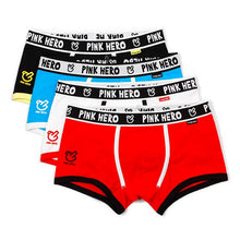 Load image into Gallery viewer, New Brand men underwear cotton boxer shorts underpants sexy male panty mens seamless panties shorts man lingerie 4pcs/lot 2017