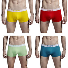 Load image into Gallery viewer, New Brand men underwear cotton boxer shorts underpants sexy male panty mens seamless panties shorts man lingerie 4pcs/lot 2017