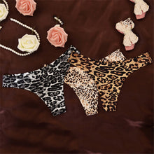 Load image into Gallery viewer, Women's Leopard Print Sexy Cotton Underwear Panties Flower Underwear