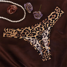 Load image into Gallery viewer, Women's Leopard Print Sexy Cotton Underwear Panties Flower Underwear