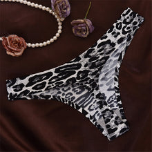 Load image into Gallery viewer, Women's Leopard Print Sexy Cotton Underwear Panties Flower Underwear